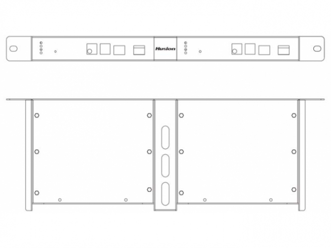 Husion HS-RT-1U2T　機架固定套件